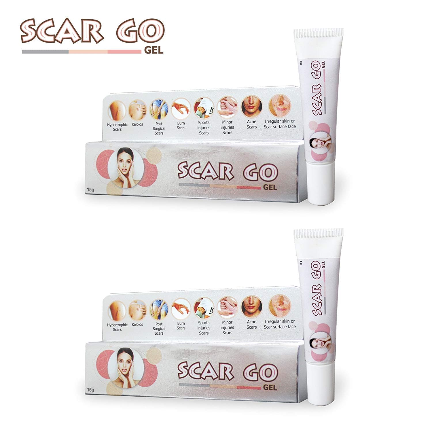 Shoprythm ScarGo,Anti Scar Gel Pack of 2 Salvia Scar Go Scar Removal Gel for Scars